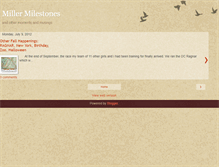 Tablet Screenshot of millermilestones.blogspot.com