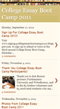 Mobile Screenshot of collegeessaybootcamp2011.blogspot.com