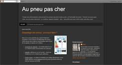 Desktop Screenshot of pneus-prix.blogspot.com