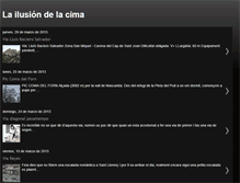 Tablet Screenshot of lailusiondelacima.blogspot.com