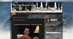 Desktop Screenshot of icedoesntcare.blogspot.com