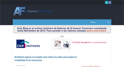 Desktop Screenshot of elasesorfinancierocom.blogspot.com