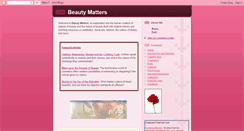 Desktop Screenshot of beautymatters.blogspot.com