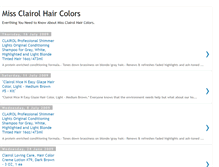 Tablet Screenshot of miss-clairol-hair-colors.blogspot.com