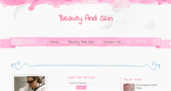 Desktop Screenshot of beauty-and-skin.blogspot.com