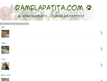 Tablet Screenshot of damelapatita-adiestramiento.blogspot.com