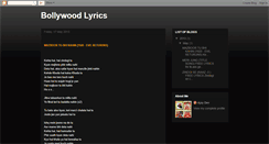 Desktop Screenshot of freebollywoodlyrics.blogspot.com