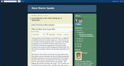 Desktop Screenshot of donasharonspeaks.blogspot.com