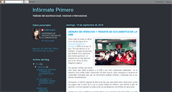 Desktop Screenshot of informate-primero-siempre.blogspot.com