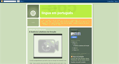 Desktop Screenshot of linguaemportugues.blogspot.com