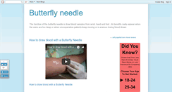 Desktop Screenshot of butterfly-needle.blogspot.com