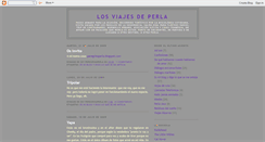 Desktop Screenshot of losviajesdeperla.blogspot.com