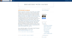 Desktop Screenshot of jjgbreaktimewithjackie.blogspot.com