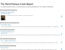 Tablet Screenshot of crankreport.blogspot.com