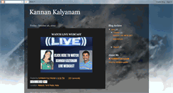 Desktop Screenshot of kannakalyanam.blogspot.com