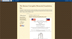 Desktop Screenshot of bataan-corregidormemorial.blogspot.com