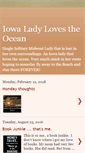 Mobile Screenshot of iowaladylovestheocean.blogspot.com