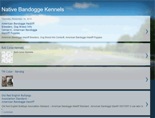 Tablet Screenshot of nativebandoggekennels.blogspot.com