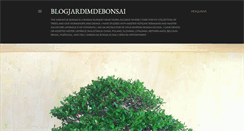 Desktop Screenshot of blogjardimdebonsai.blogspot.com