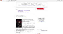 Desktop Screenshot of celebritybabynames.blogspot.com