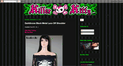 Desktop Screenshot of killerkittyclothing.blogspot.com