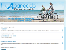 Tablet Screenshot of aparecidosaude.blogspot.com