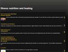 Tablet Screenshot of fitnessnutritionandhealing.blogspot.com