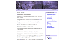 Desktop Screenshot of forestcreature.blogspot.com