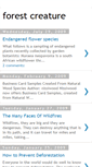 Mobile Screenshot of forestcreature.blogspot.com