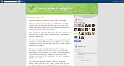 Desktop Screenshot of healthyrecipeforweightloss.blogspot.com