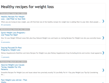 Tablet Screenshot of healthyrecipeforweightloss.blogspot.com