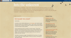 Desktop Screenshot of intotheunnown.blogspot.com