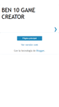 Mobile Screenshot of gamecreator-ben10site.blogspot.com