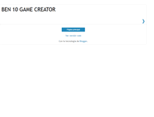 Tablet Screenshot of gamecreator-ben10site.blogspot.com