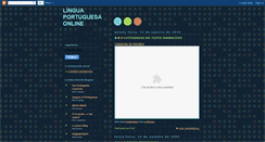 Desktop Screenshot of lingua-portuguesa-online.blogspot.com