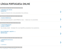 Tablet Screenshot of lingua-portuguesa-online.blogspot.com