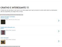 Tablet Screenshot of criativoeinteressante.blogspot.com