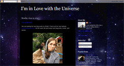Desktop Screenshot of inlovewiththeuniverse.blogspot.com