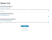 Tablet Screenshot of debateclubhollywood.blogspot.com