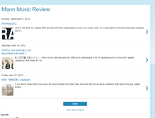 Tablet Screenshot of mannmusicreview.blogspot.com