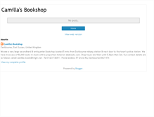 Tablet Screenshot of camillasbookshop.blogspot.com