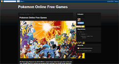 Desktop Screenshot of pokemon-online-free-games.blogspot.com