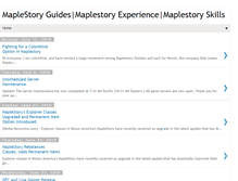 Tablet Screenshot of maplestory4guide.blogspot.com