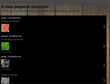 Tablet Screenshot of omeupequenorecuncho.blogspot.com