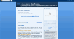 Desktop Screenshot of omeucantodasletras.blogspot.com