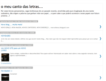 Tablet Screenshot of omeucantodasletras.blogspot.com