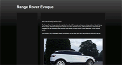 Desktop Screenshot of evoque.blogspot.com