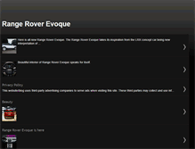 Tablet Screenshot of evoque.blogspot.com