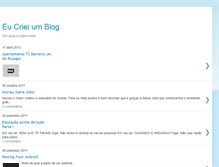 Tablet Screenshot of eu-criei-um-blog.blogspot.com