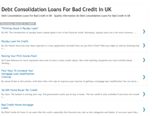 Tablet Screenshot of debtconsolidationloansbadcredituk.blogspot.com